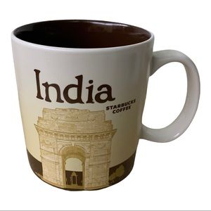 Starbucks 2013 India Cricket Global Icon City Collector Series 16oz Coffee Mug